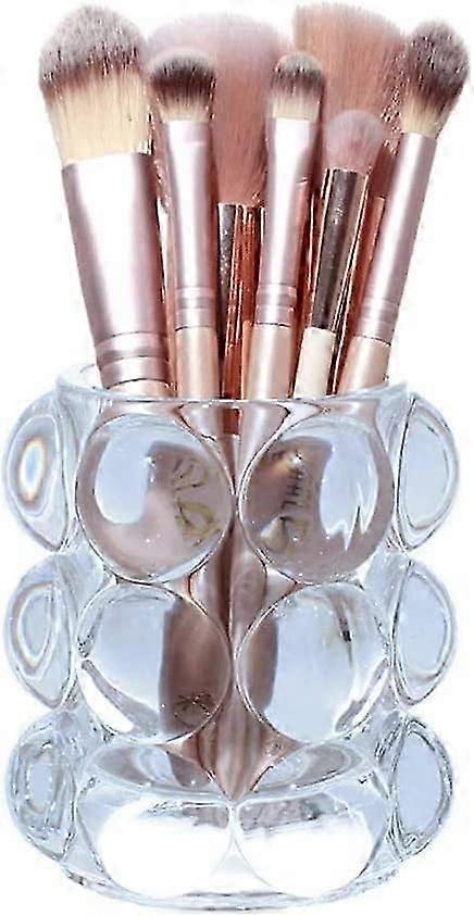 Crystal Glass Bead Makeup Brush Storage Box
