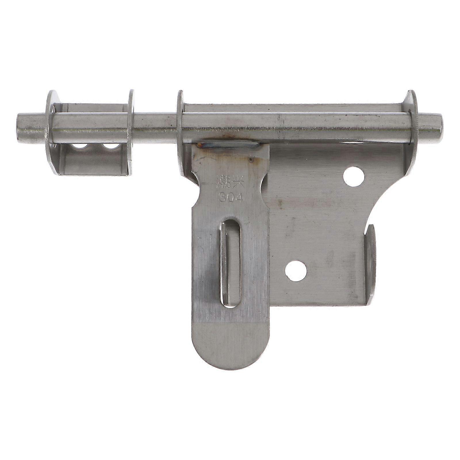 Door Latch Lock Solid Core Stainless Steel Door Safety Lock Window Door Bolt Silver 12x8x2cm Security 1Pack