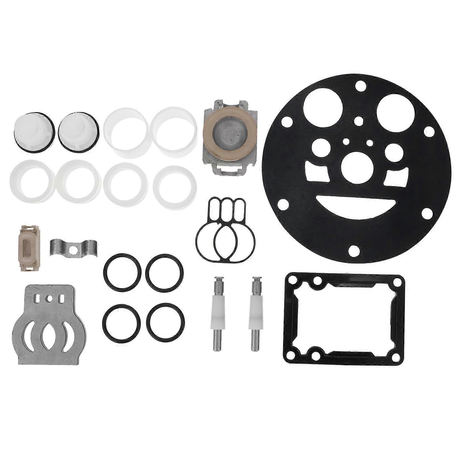 Air Compressor Accessories Kit Pneumatic Diaphragm Pump Repair Kit Portable Maintenance Workers Assorted Color 14X14cm Steel Silicone 1 Set