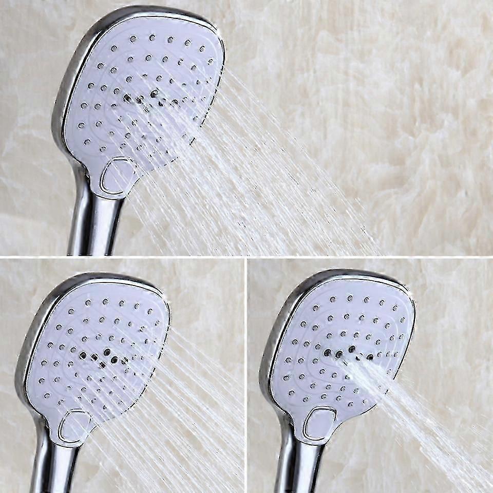 High Quality White Button Descaler Three Function Button Switch Shower Large Hand Shower Panel