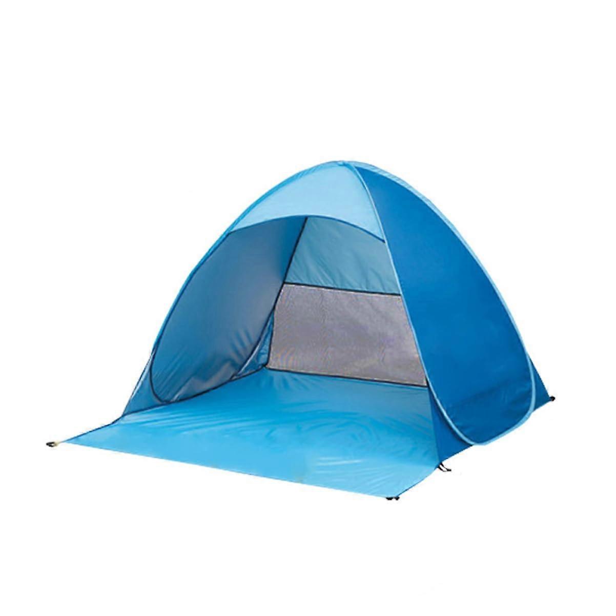 Foldable beach tent with
Automatic popup design
Waterproof camping tent for people
Portable with carrying bag for beach and outdoor activities