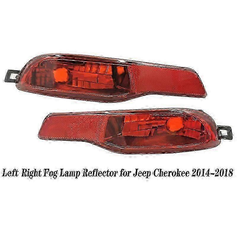 LED Rear Bumper Light for Compatible Jeep Cherokee Models 2014-2018 Tail Brake Reflector Stop Signal Lamp Rear Fog Light