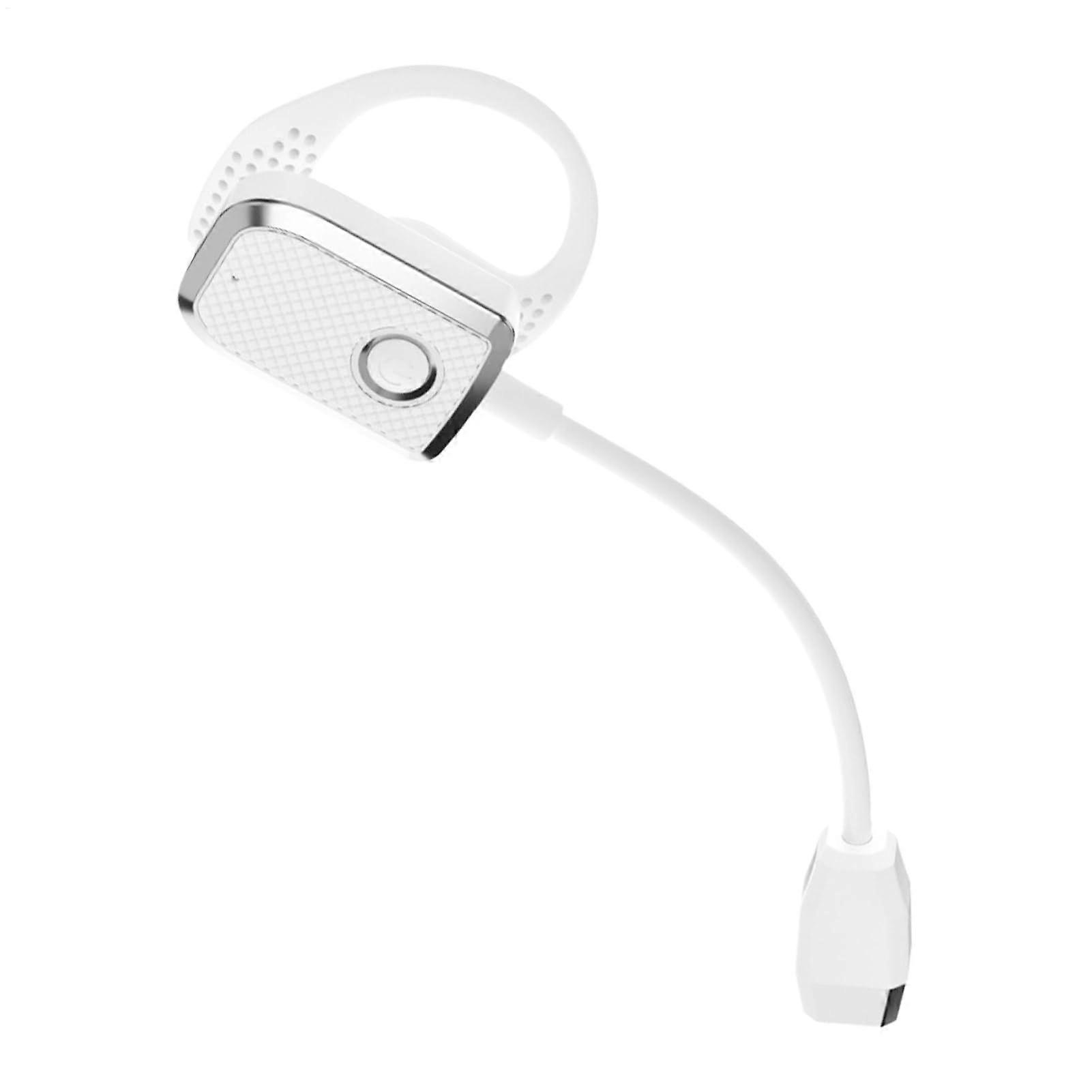 Rechargeable Book Light Portable LED Reading Light Foldable Bedside Light (White)