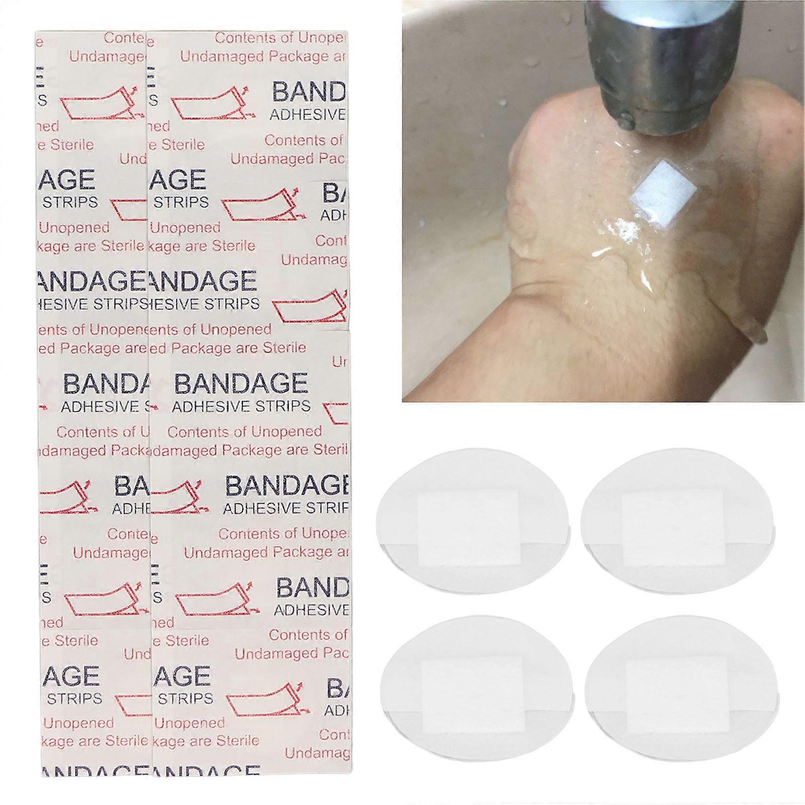 100 Count Clear Adhesive Spot Bandage Waterproof Wound Care Round Sheer Spot Bandage for Minor Cuts Scrapes 22mm 