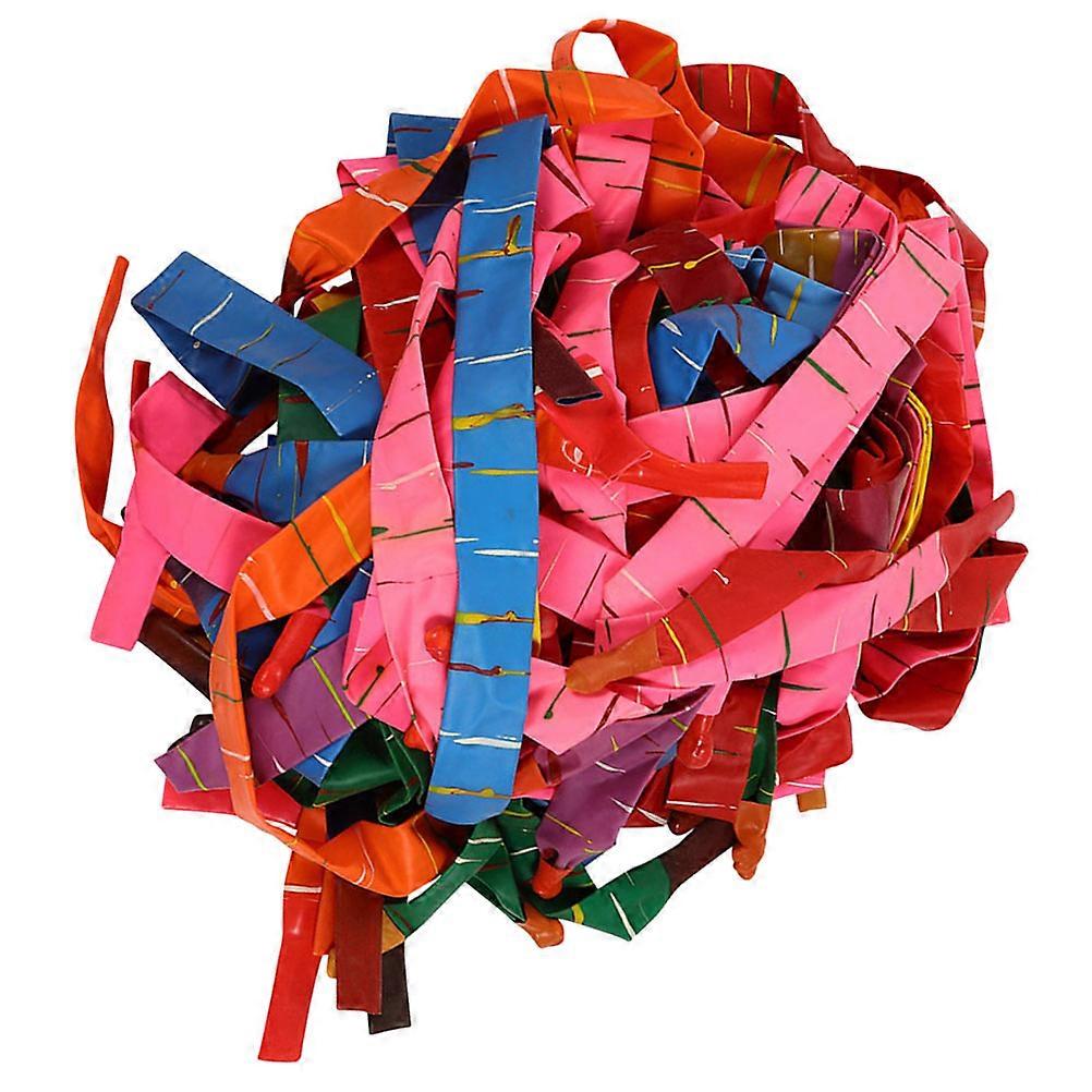 Screaming Balloon Rocket Balloons Flying Science Experiment Assorted Color Plastic 10.2×0.8×0.1in 100Pcs