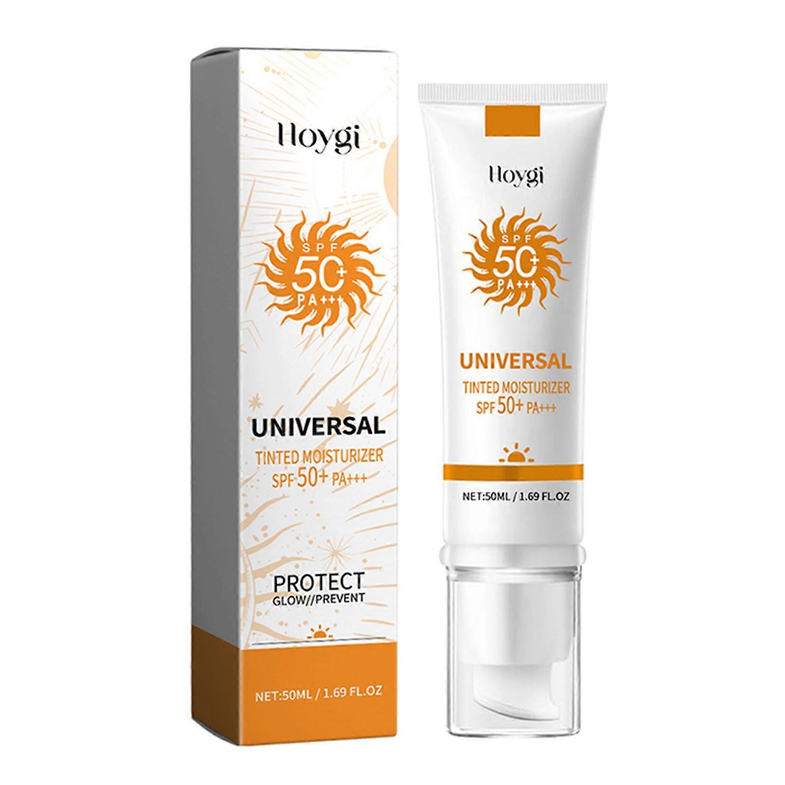 1-3x Universal Tinted Sunscreen SPF 50+ PA+++ Non-Greasy Hydrating Sunscreen for Face & Body