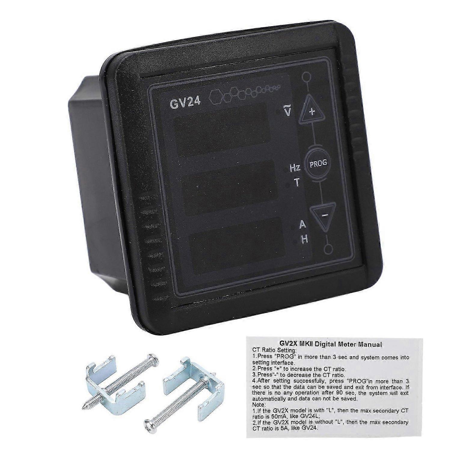 Generator Digital Meter AC Voltage Current Frequency Power Tester IP56 Flame Retardant Diesel Generator Ammeter 165275V