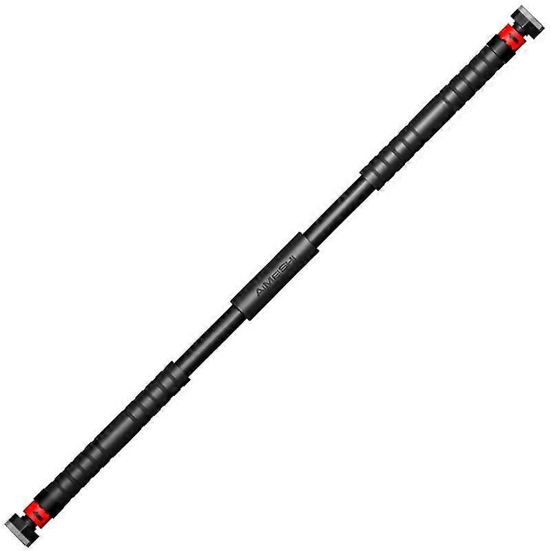 Door Frame Pull Up Bar Adjustable Length 100-150cm Non-Slip Secure Grip Strength Training Equipment for Home Use