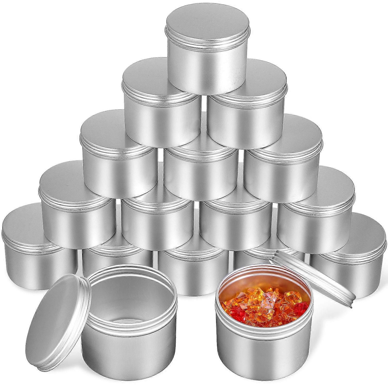 Sealed Tin Container Round Aluminum For Diy Makers Women 6.50X6.50X5.00cm present Boxes 20Pack