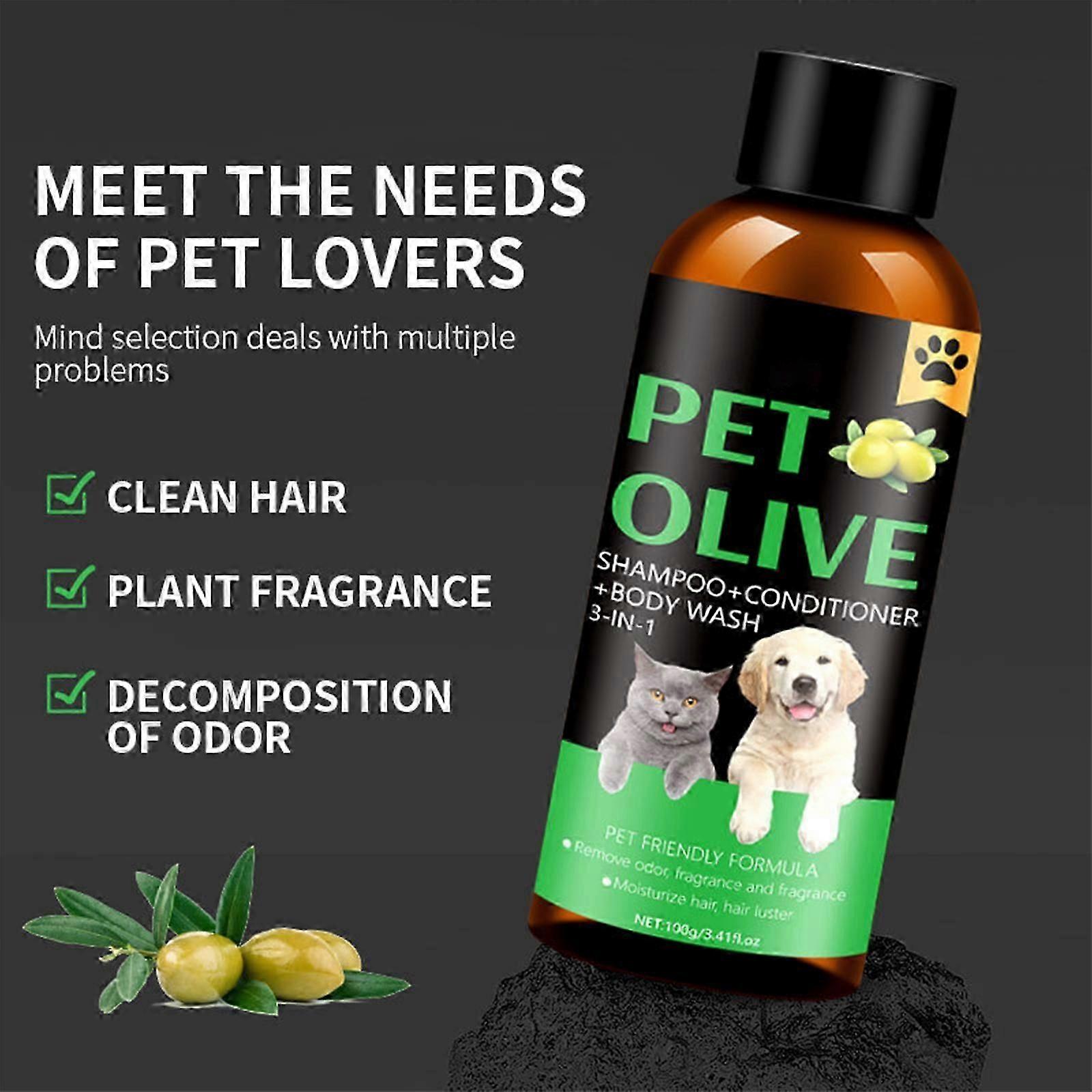 3 in 1 Dog Wash, Grooming Body Wash for Dog, Long Lasting Dog Sprays, Grooming Supplies for Cleaning, Conditioning, Moisturizing, Deodorizering