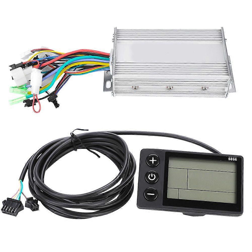 Waterproof LCD Display Panel Electric Bicycle E Bike Scooter Brushless Controller Kit(500W60V )YMQX)