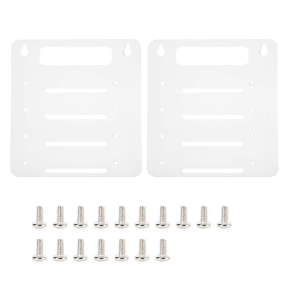 Clear Acrylic 4 Layer Hard Disk Drive Rack Desktop Computer 3.5 inch HDD Cage Tray