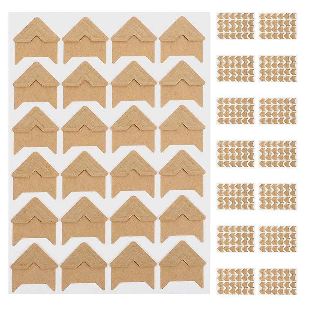 Scrapbooking Corner Tabs Unique Design Easy to Use Diy Enthusiasts Khaki 15 Sheets