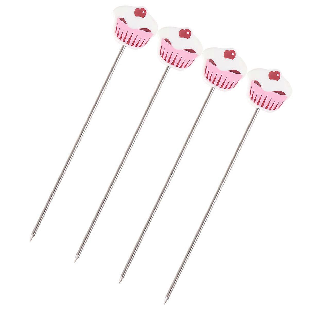 Bakery Tool Cake Testing Picks Practical Biscuits Baking Cupcakes ABS Material Easy To Use 4Pcs