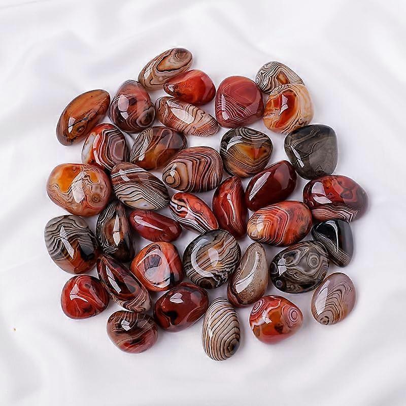 500g natural crystal stone, red texture, large particle tumbled stone, 35 cm in size, play with crystal rough stone, home fish tank decoration stone