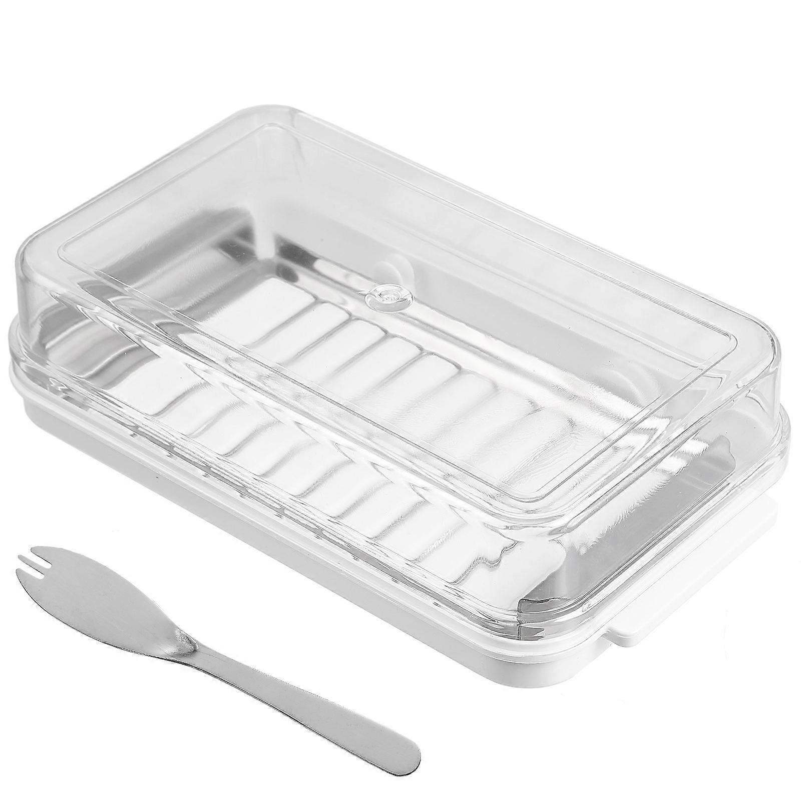 Storage Box Butter Cutting Polystyrene Odor-Proof Kitchen Utensils 18.50X10.30X4.00CM 1Set