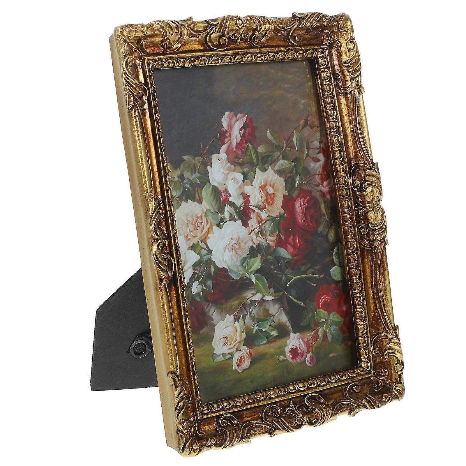 Retro Photo Frame Resin Embossed Picture Frame for Decoration