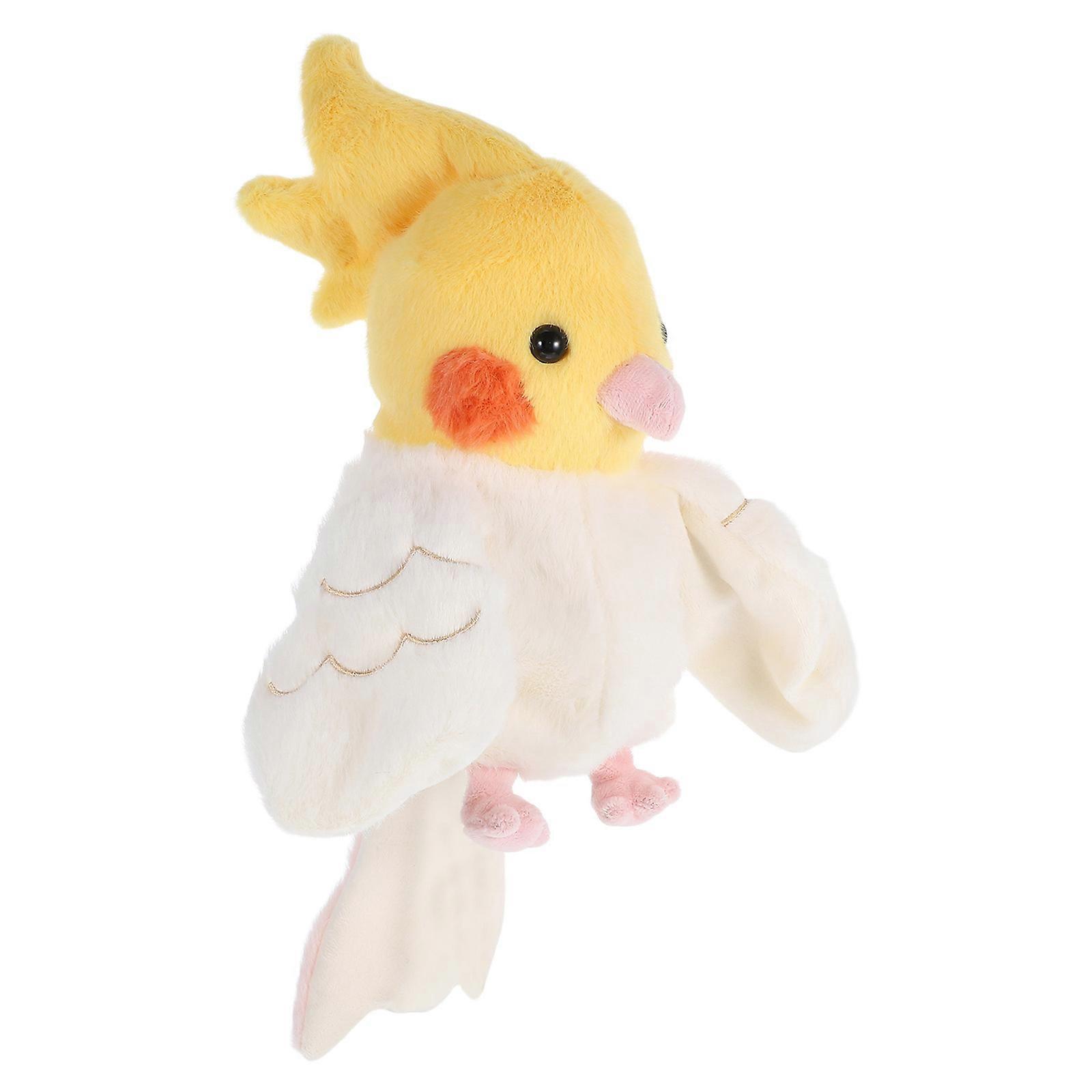 Simulation Parrot Hand Puppet Bird Shape Plush And Pp Cotton For Ventriloquism Performance 1Pcs