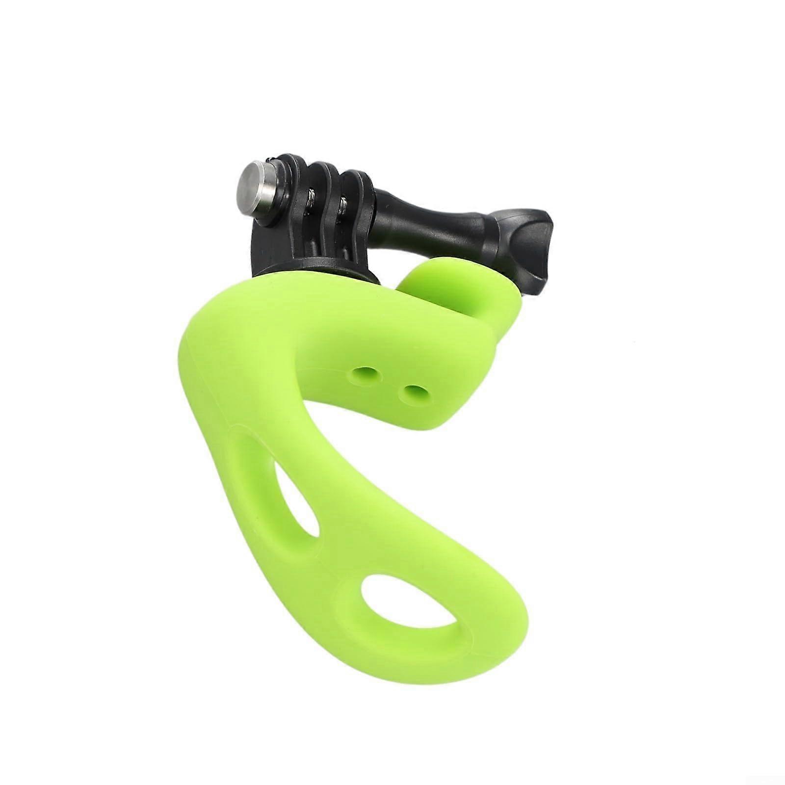 For TELESIN's  elastic small Qarmband made of silicone, it  adapts to rigid mounts with improved flexibility (green).
