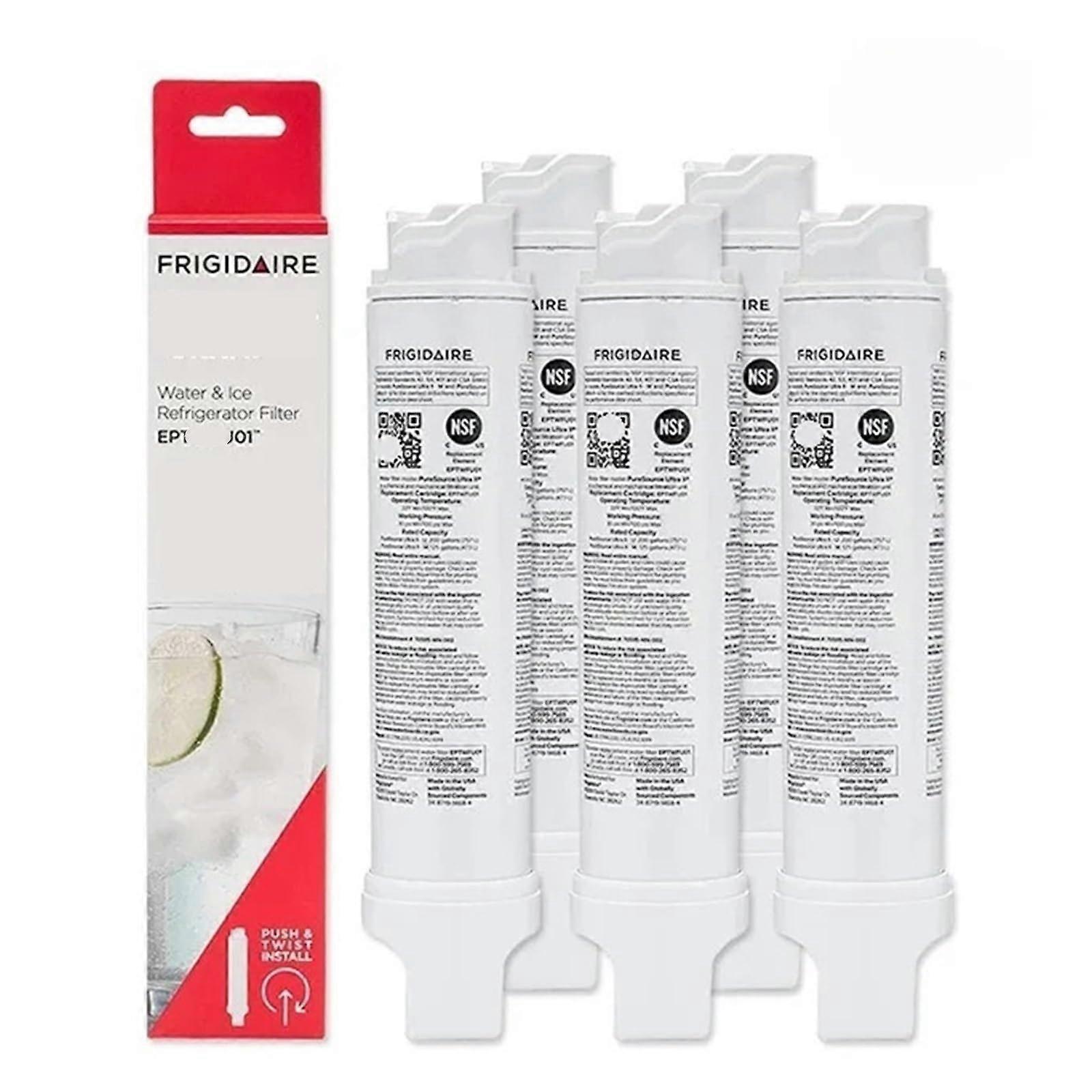 EPTWFU1 Refrigerator Water Filter, Compatible with UNILUX ULX220, OPFF2-RF300, EWF02, 5-Pack, High-Quality Filtration