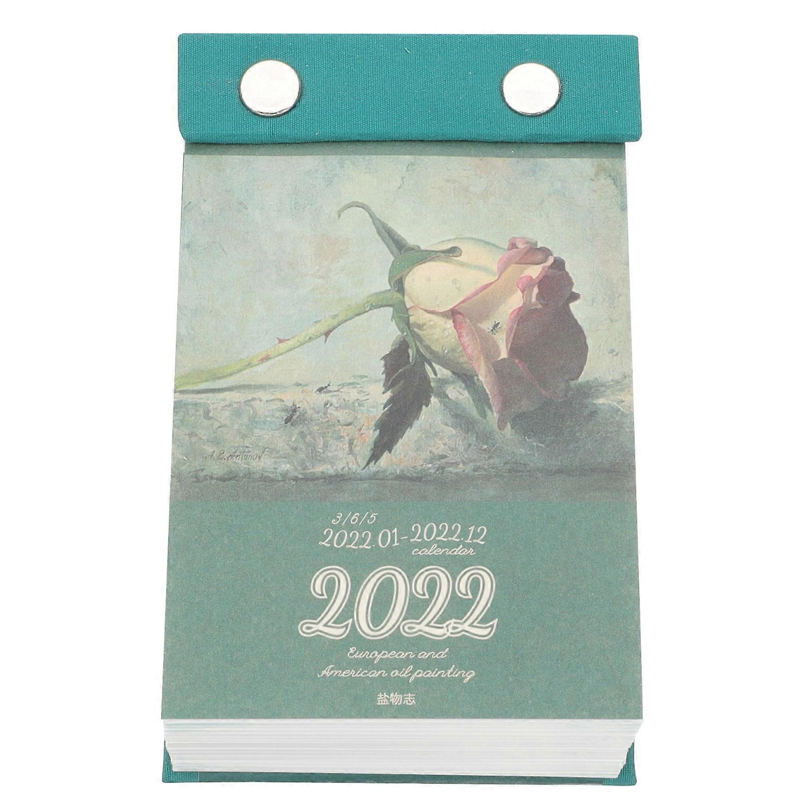 Office Desk Calendar Tearable Desk Calendar Teachers Plan Schedules 11.4x7.3cm 1Pack