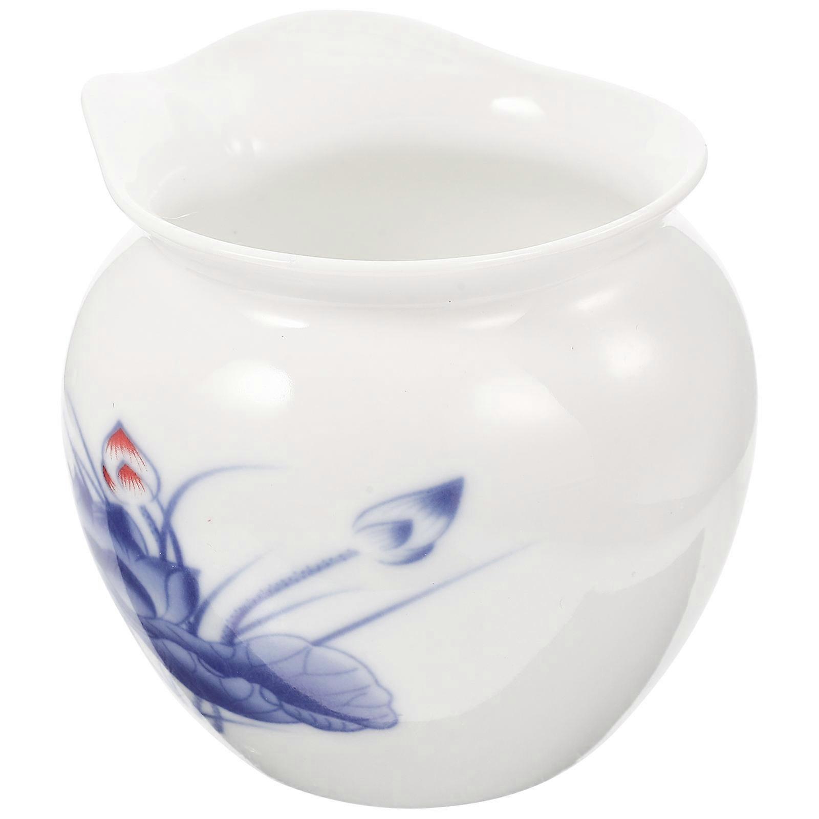 Gravy Sauce Boat Ceramic Pourer Simple Style For Cafe Restaurant Hotel 8X6.5X8CM 1Pack