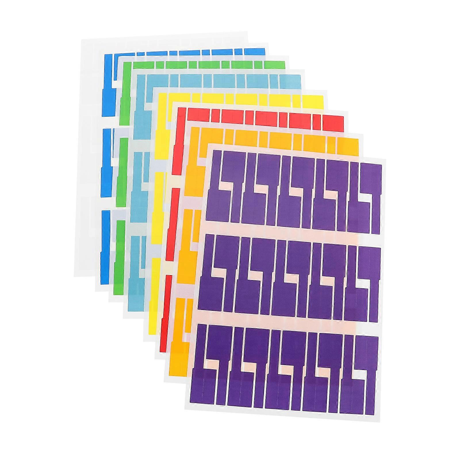 40 Sheet Cable Labels for Ethernet Color Coded Write On Stickers for Easy Electronic Identification
