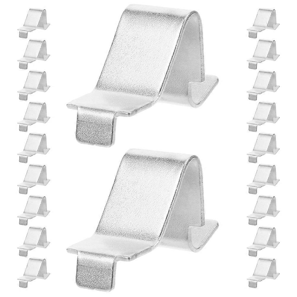 Shelf Support Clips Iron Material Easy Installation Space Utilization For Home Use 20Pcs
