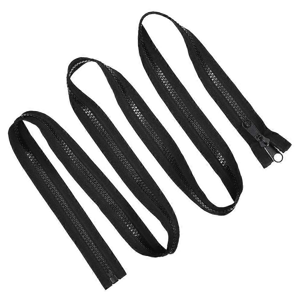 Double Sided Zipper Tape Universal Replacement 2pcs Multi Use Zipper Tape Long Tent Zipper Tape