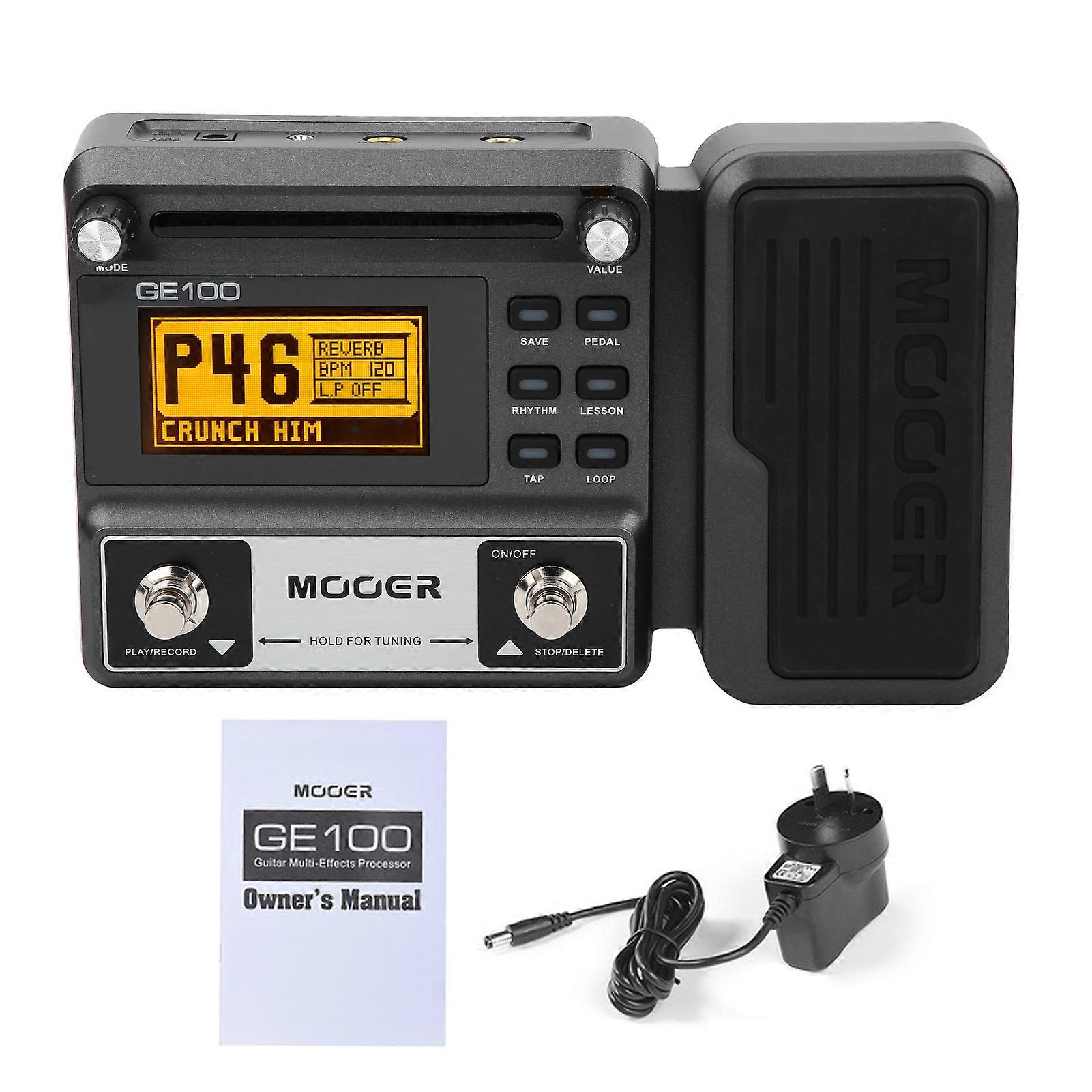 Guitar MultiEffects Pedal with 180 s Loop Recording Touch High Light LCD Display