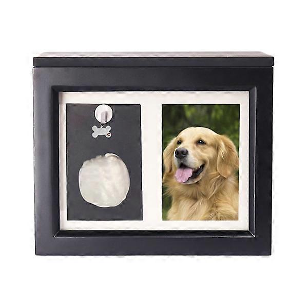 Bestseller Memory Urn for Ashes Large Capacity for All Pets Unique Design with Photo Frame Black