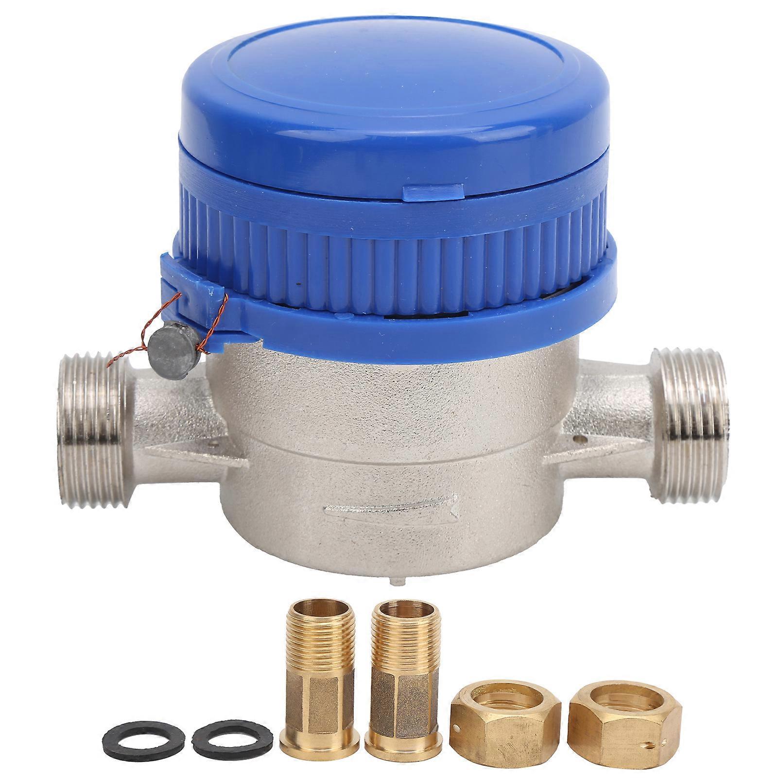 TSS3002E BSP 1/2 Mechanical Cold Water Meter with Pointer Measuring Tools for Home