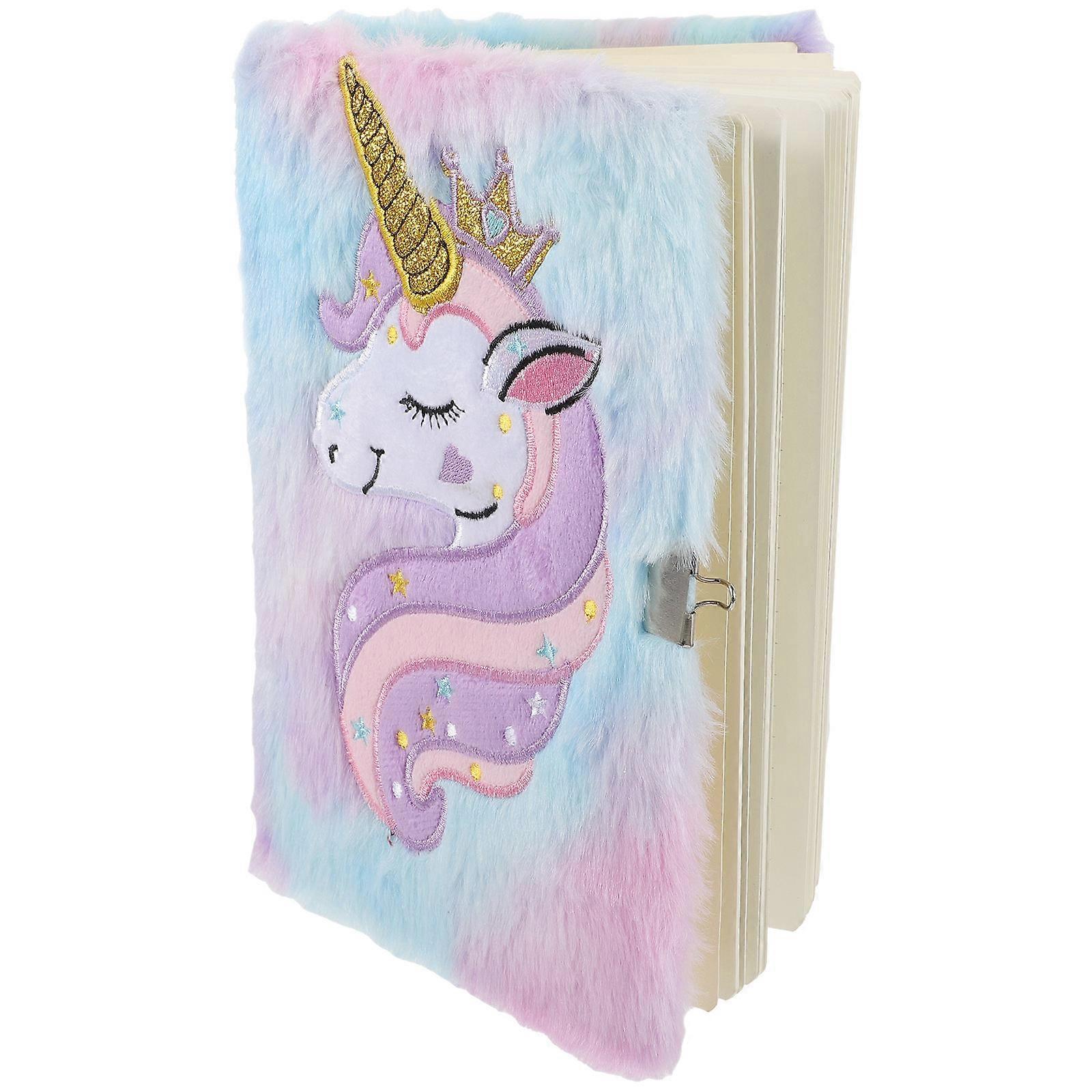 Portable Locking Diary For Students Dye Purple Gradient Creative Writing Sketching 1Set