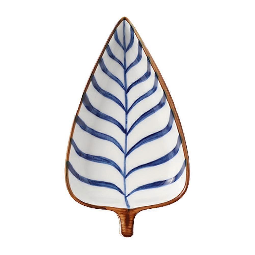 Artistic Mini Leaf Shape Appetizer Plates For And Daily Use 15.5X9X2.5CM Small Serving Dishes 1Pcs
