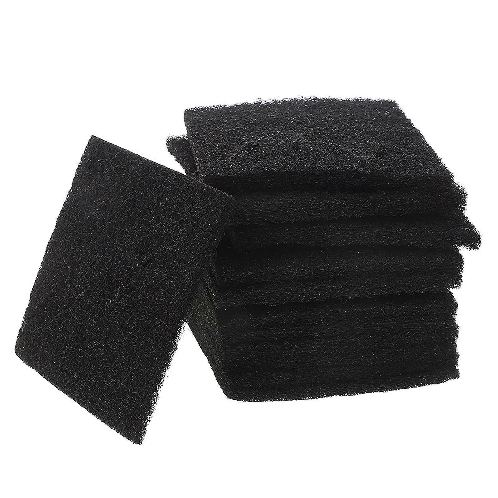 Compost Bin Filter Mats 12Pcs Kitchen Compost Bin Deodorization Square Black Lightweight Carbon Fiber