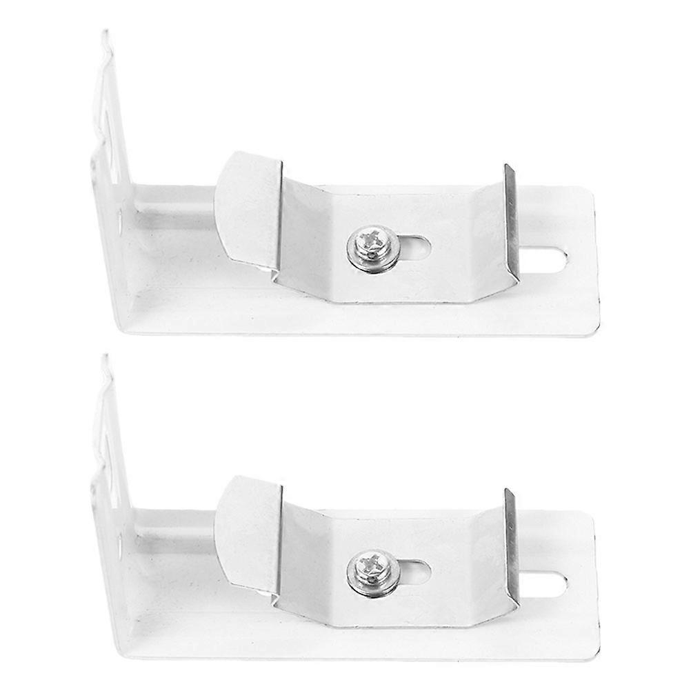 White Vertical Blind L Bracket for Holding 2Pcs Sturdy Metal Brackets