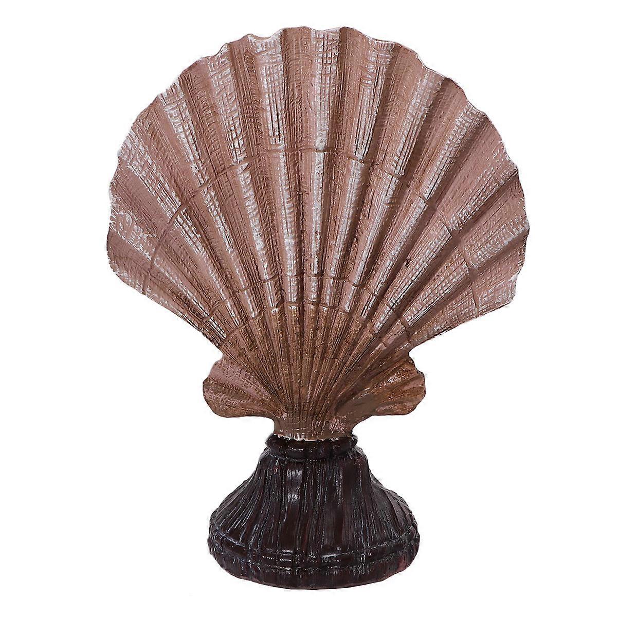 Golden Resin Shell Craft Ornament for Home Decoration and Retro Display 1pc