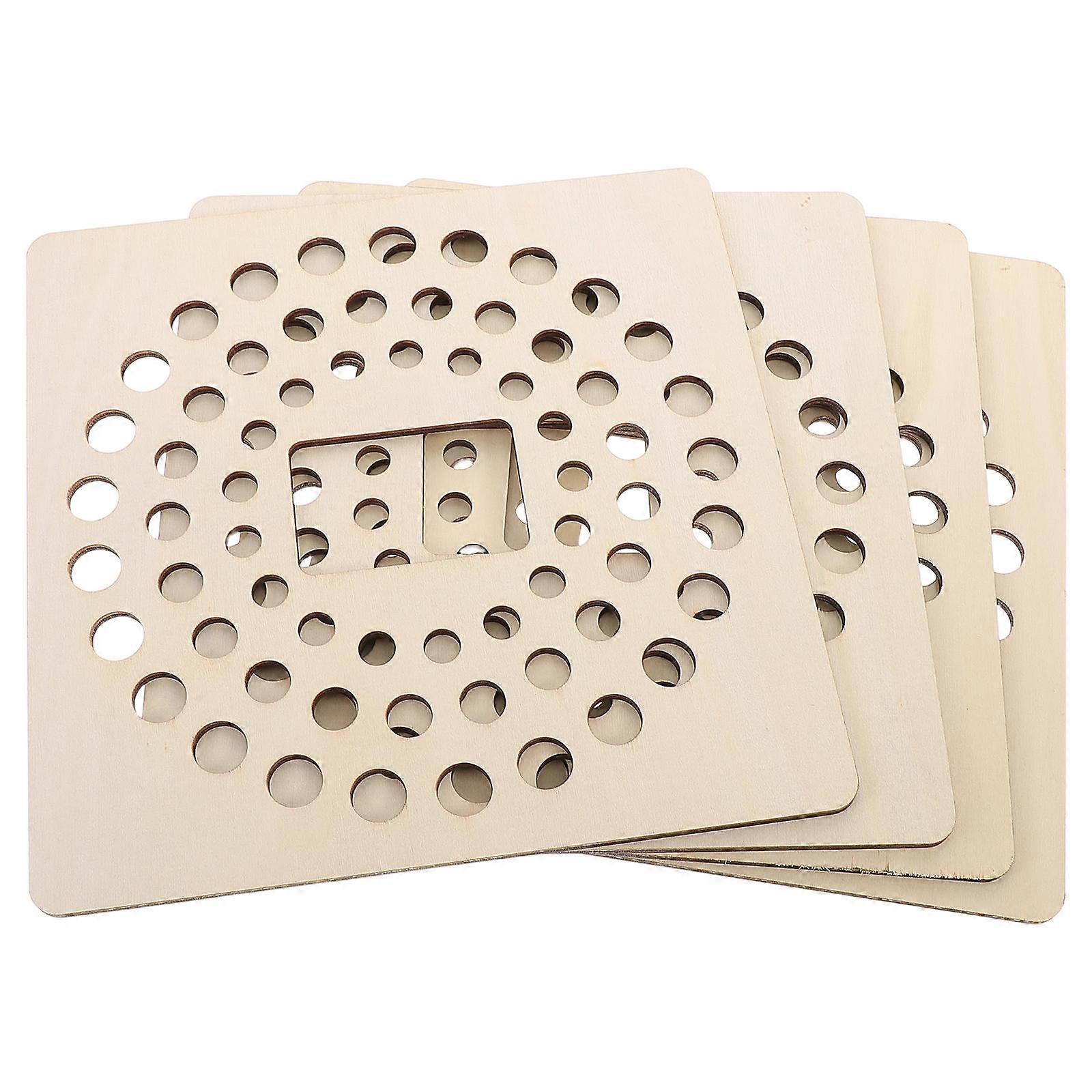 Wooden Bead Board Jewelry Making Tray Set with Measurement 4pcs DIY Beading Organizer for Bracelet Necklace Design & Craft Projects