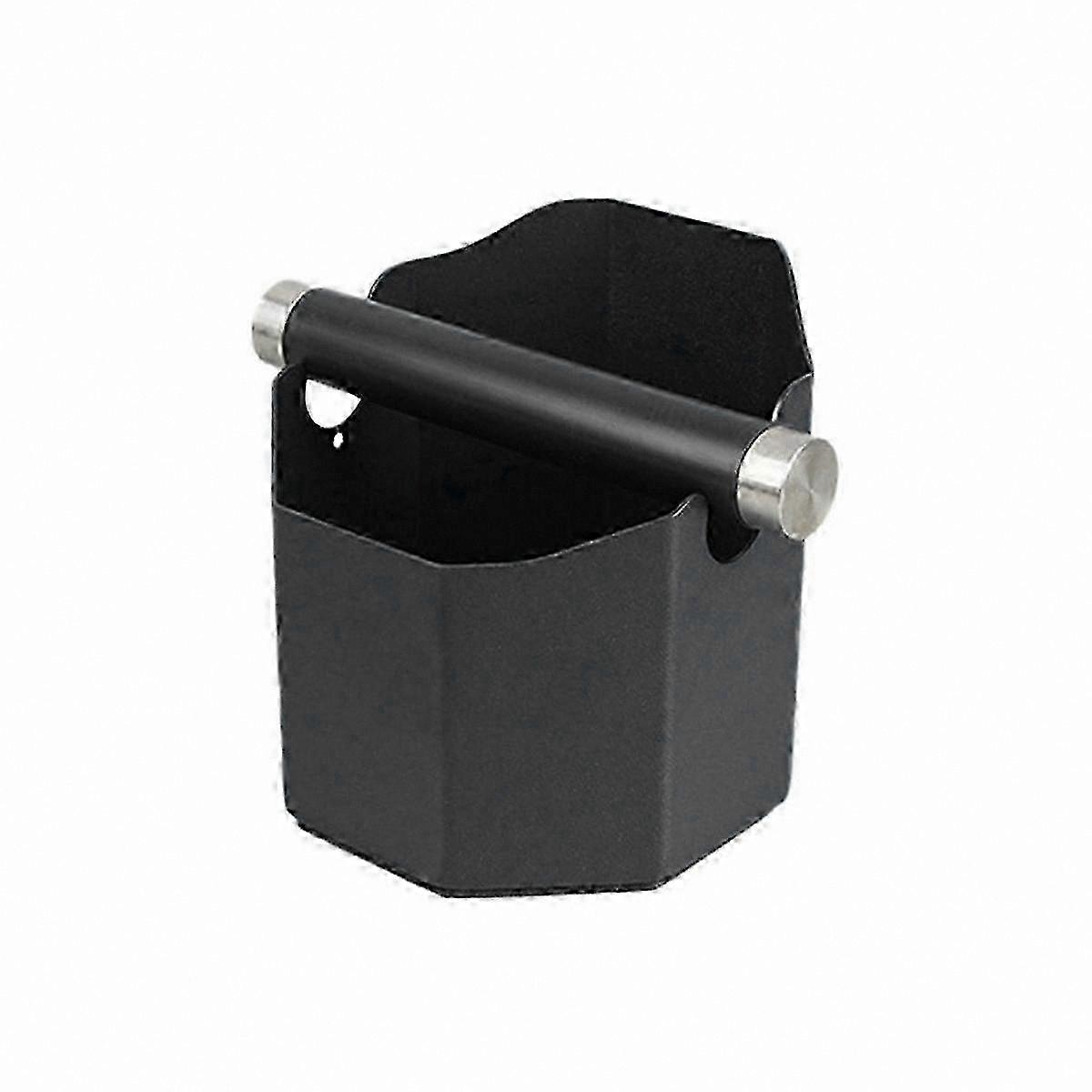 Square Coffee Grounds Container for Espresso, Compact Tapping Box for Home or Office Use