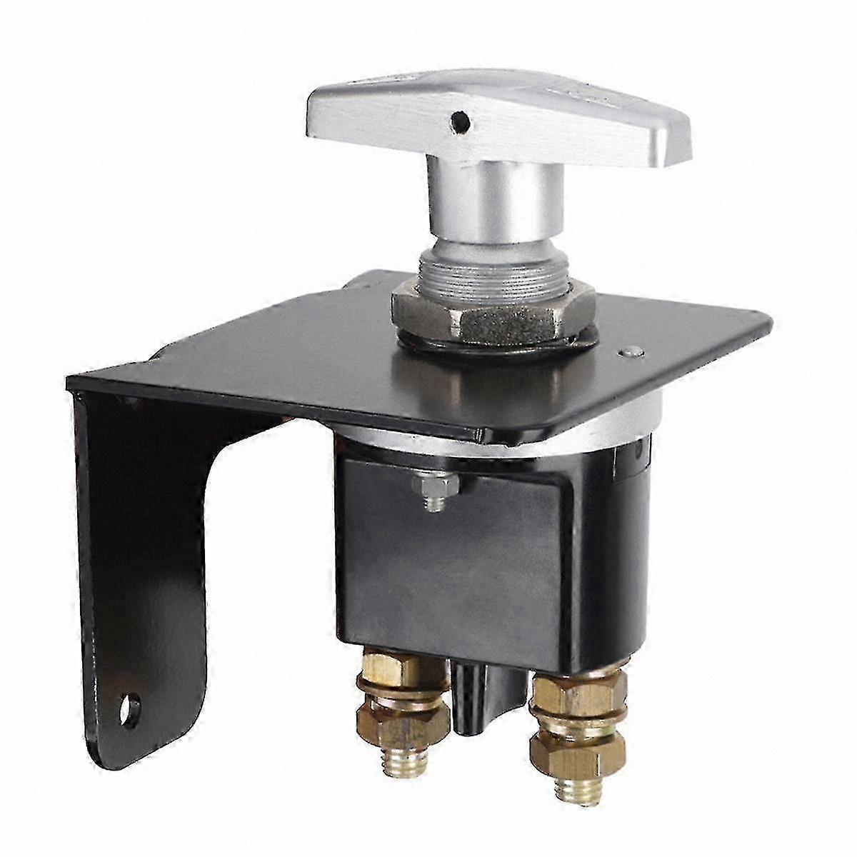 Heavy Duty 12V Battery Disconnect Switch with Keyhole for RV and Camper Use