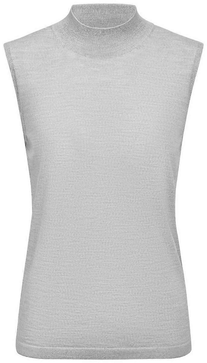 Falke Merino X-Fine Mock Top - Light Grey Heather