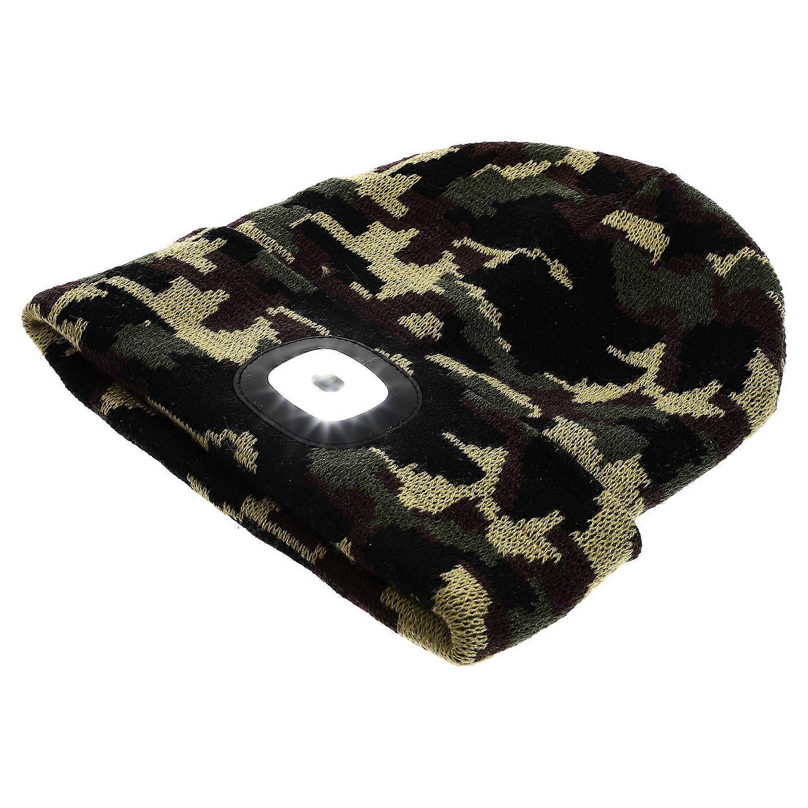 Warmth Hat With Glowing LED Light Suitable For Autumn Outdoor Use Ideal For Fishing And Hiking 1Pc