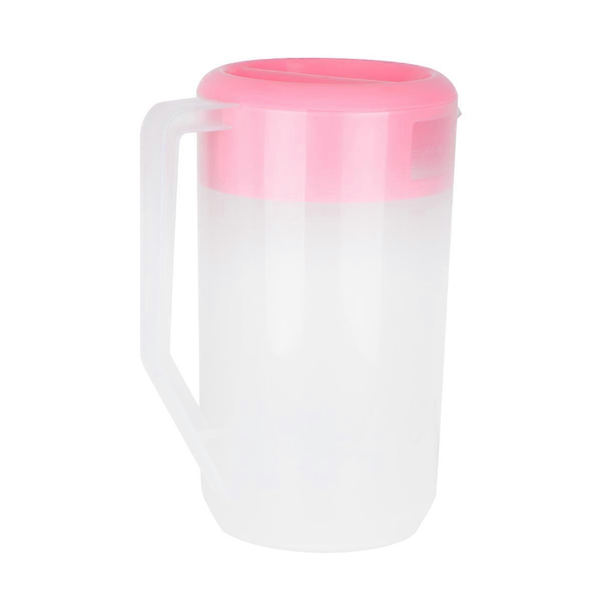 2400ml White Cold Water Bottle Ideal For Family Gatherings Simple Design Storage Container 1Pack