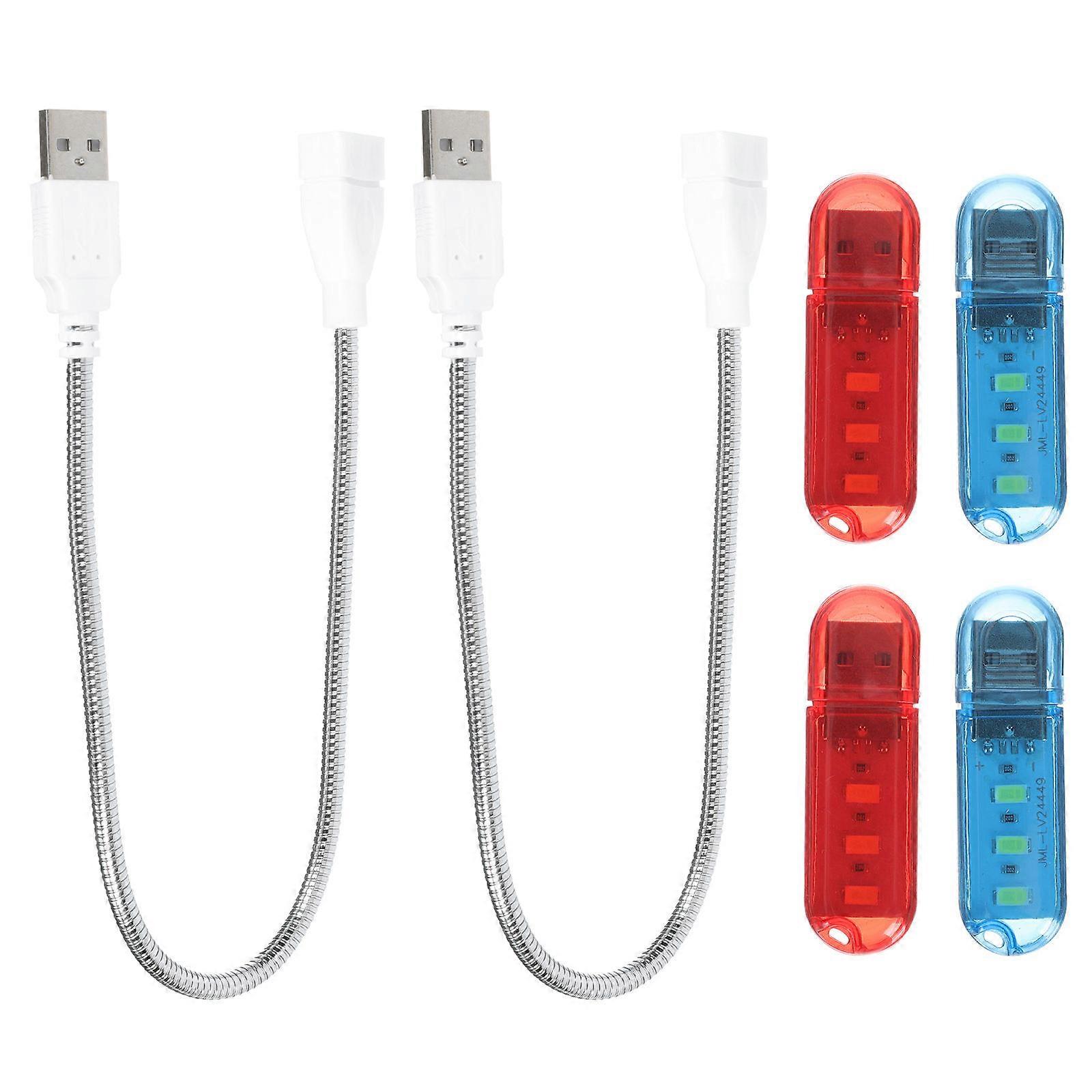 Portable USB Night Light For Travel Daily Use Red Color 1 Set For Keyboard