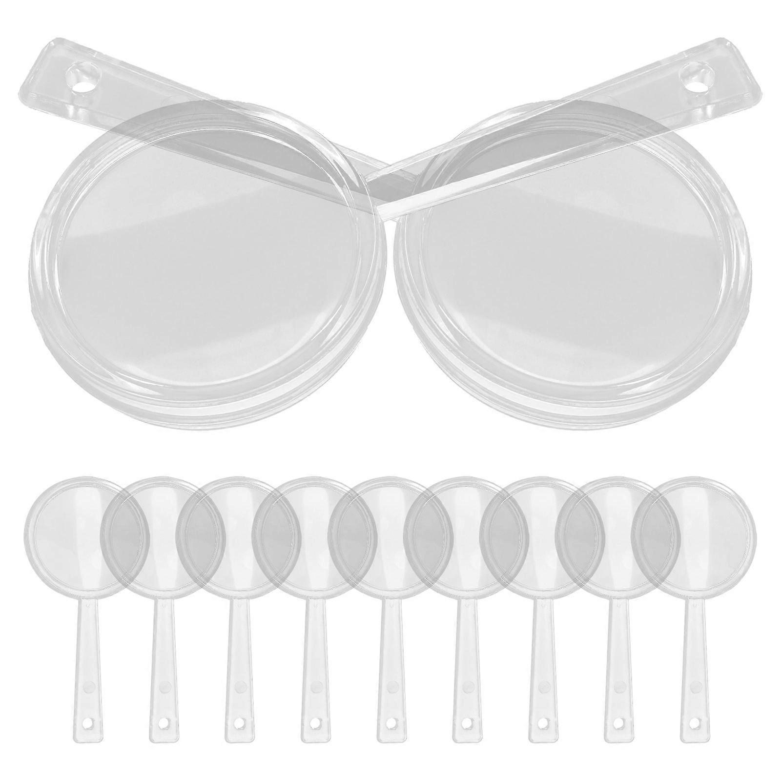 Explore Magnifier For Kids 20Pcs Transparent Handheld Magnifier For Travel Comfortable To Hold Tool