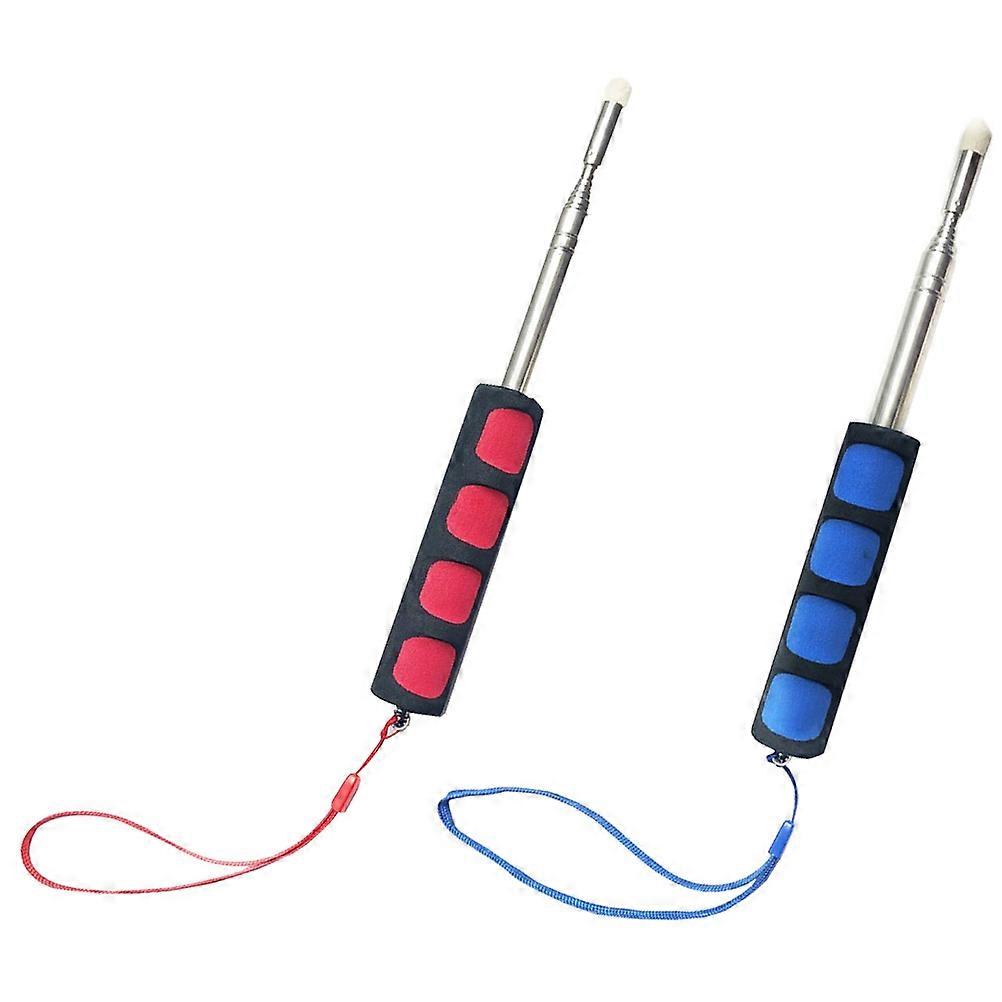 Stainless Steel Flagpole 2Pcs Telescopic Rod Ideal For School Teaching With Compact Storage-Friendly Function