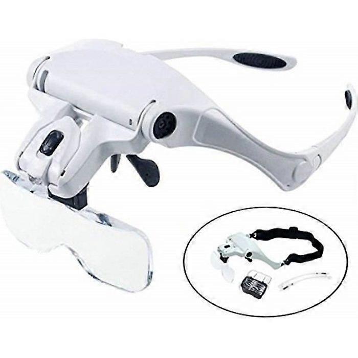 Head Magnifier - Unspecified - Magnifying - LED Lighting - Hands-Free - 1.0X to 3.5X