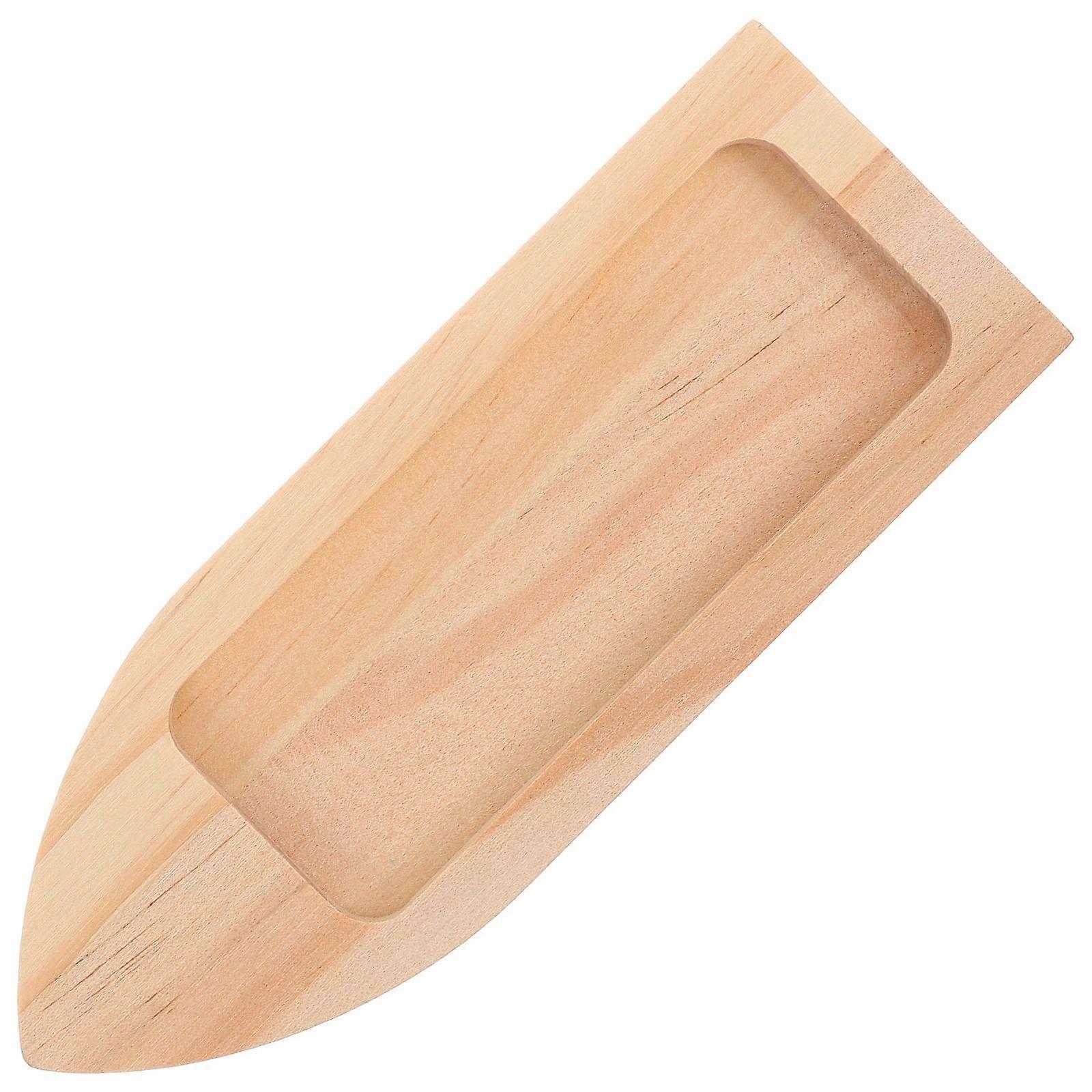 דגם סירת עץ DIY דקורטיבי סירת עץ מלאכה שולחן עבודה סירת עץ קאנו תפאורה