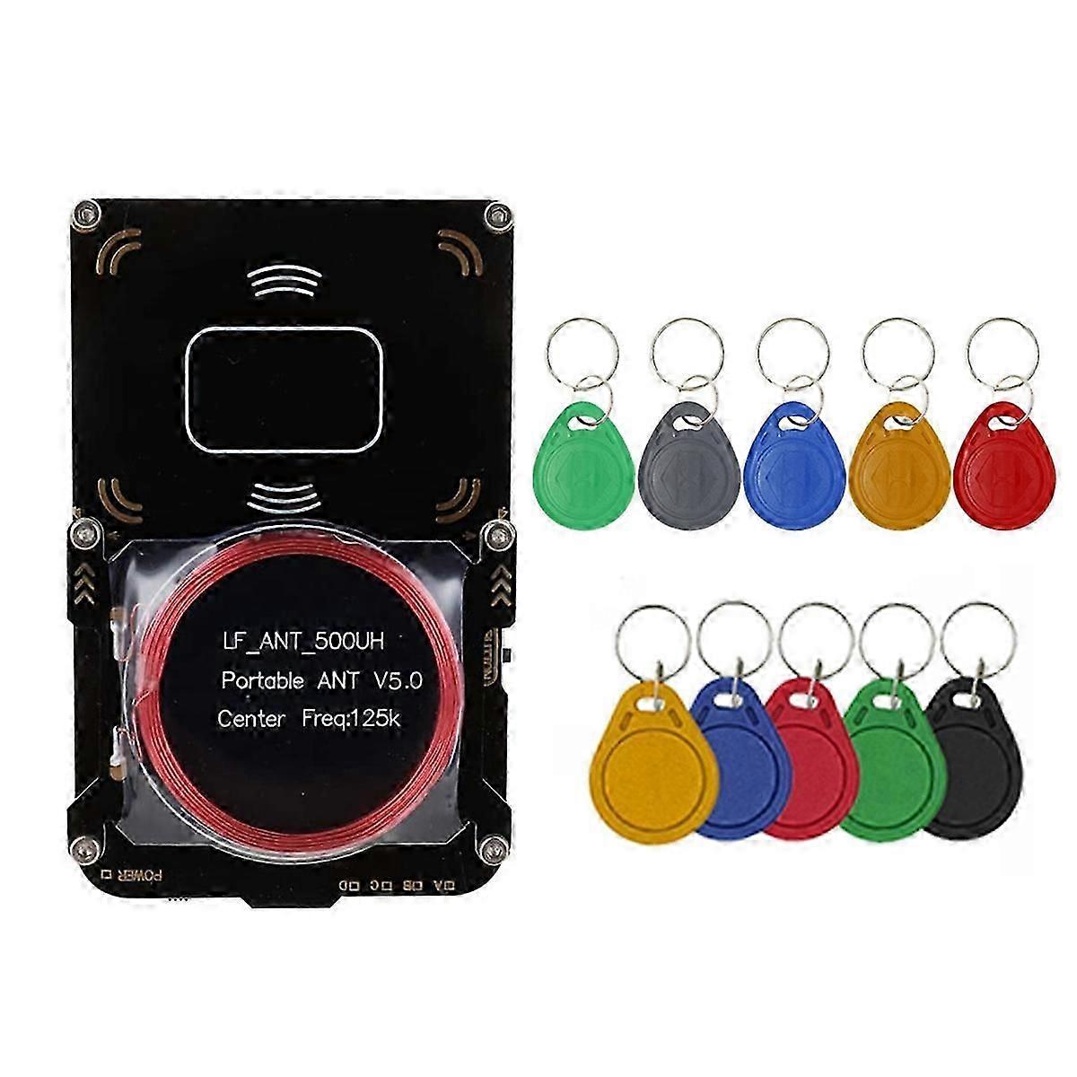 Proxmark3 Lecteur de carte RFID + 5XT5577 / UID Porte-clés IC / ID Enregistreur de clés RFID Duplicateur NFC 5.0 Puce intelligente