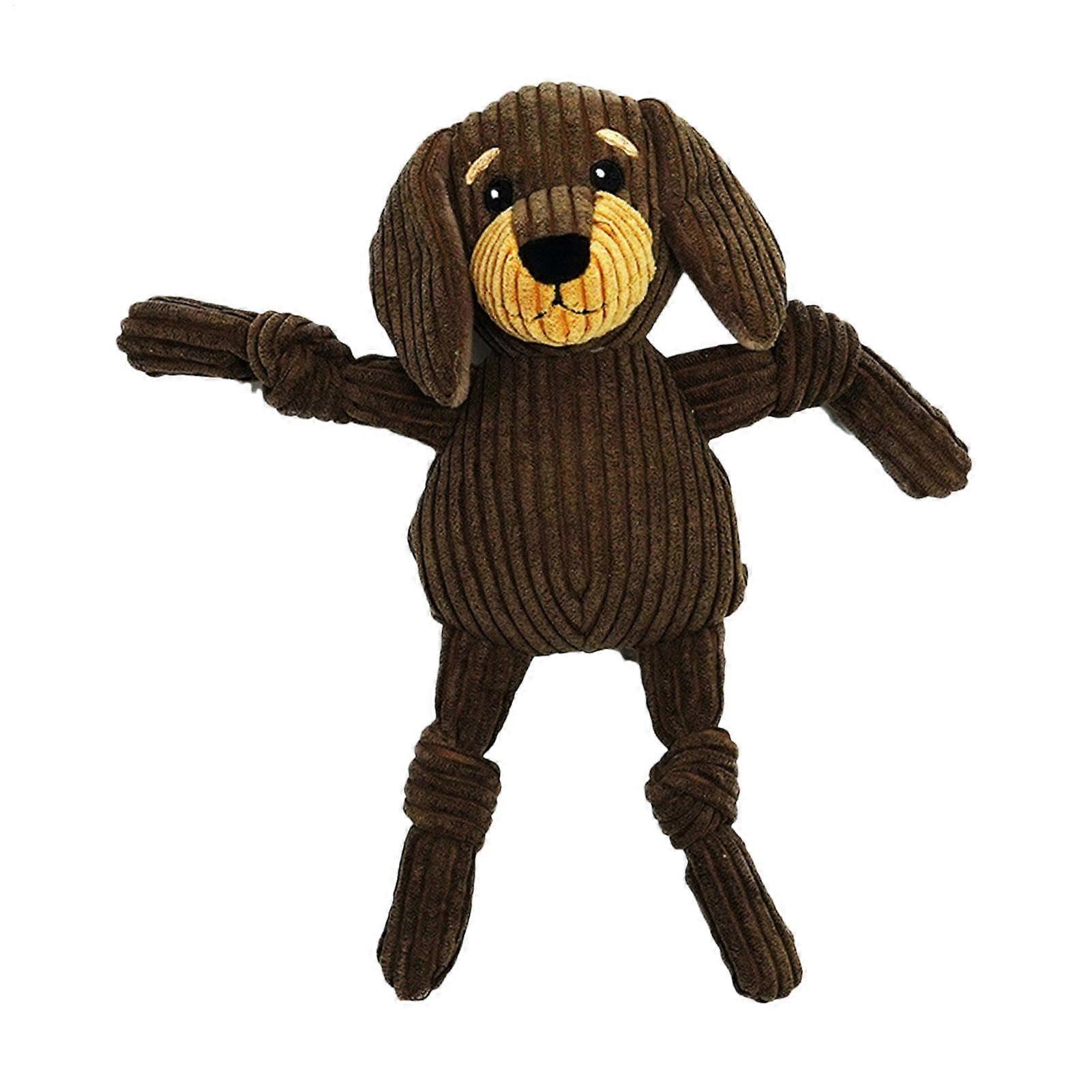 Dog Chew Toy for Medium Dogs and Puppies, Squeaky Plush Teething Toy, Cartoon Design, Soft and Durable Material